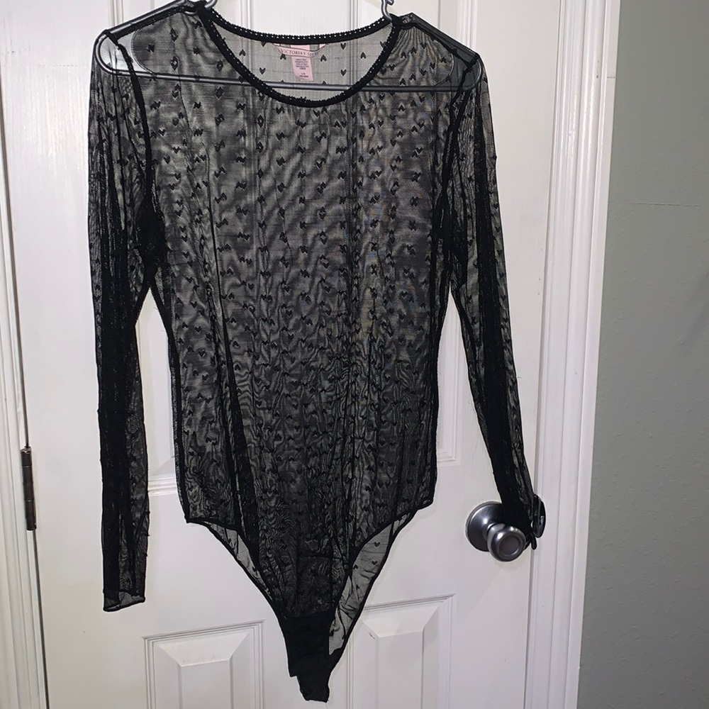 See through long sleeve onesie
